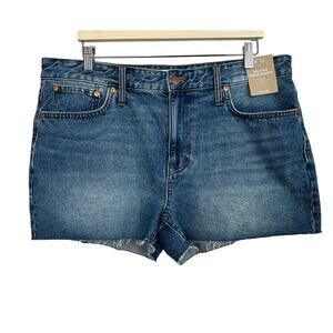 Madewell Womens Size 32 Relaxed Denim Short Blue New